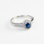 Royal Azure Halo Ring